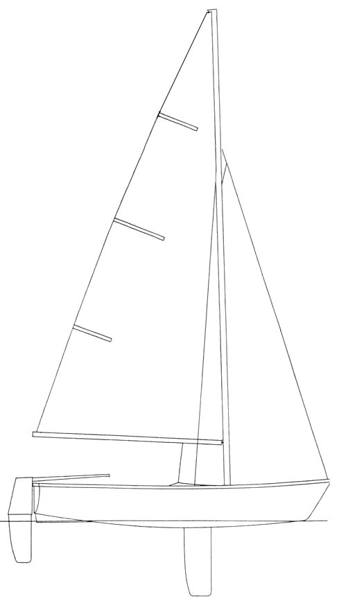 Scout 11 sailboat under sail