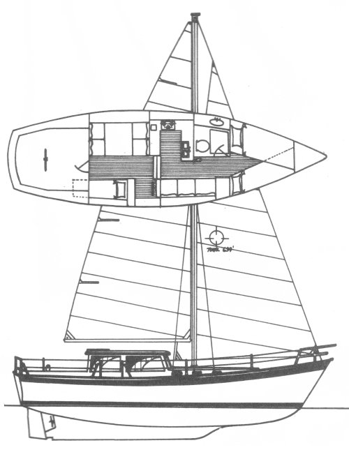 Sea bird 37 ms sailboat under sail