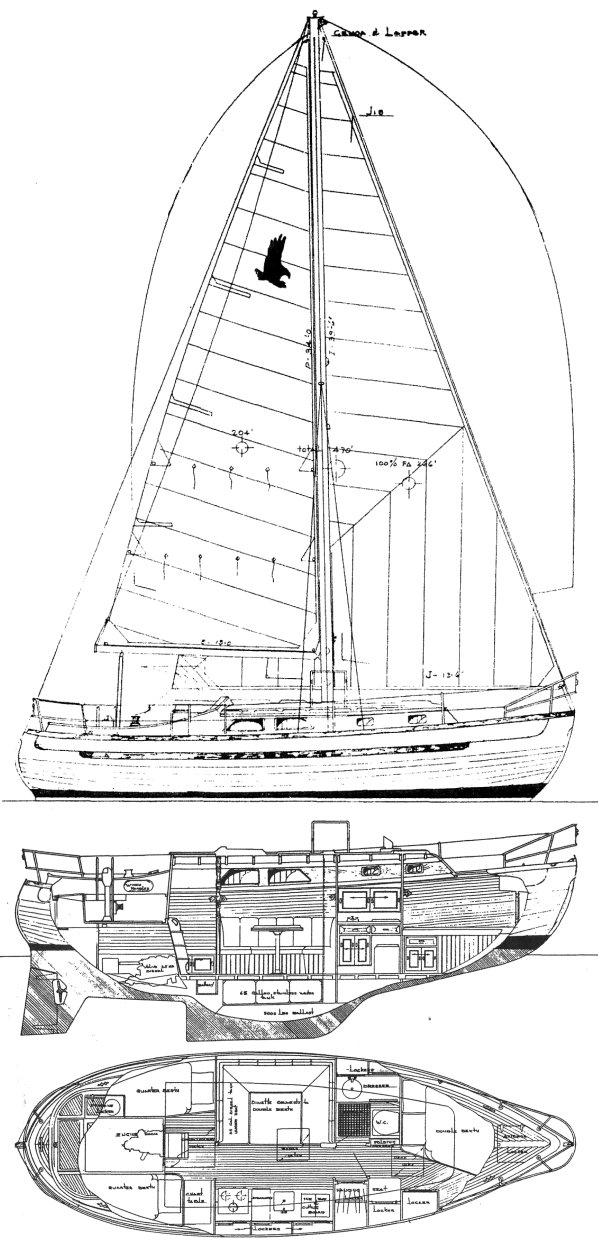 Sea eagle 31 sailboat under sail
