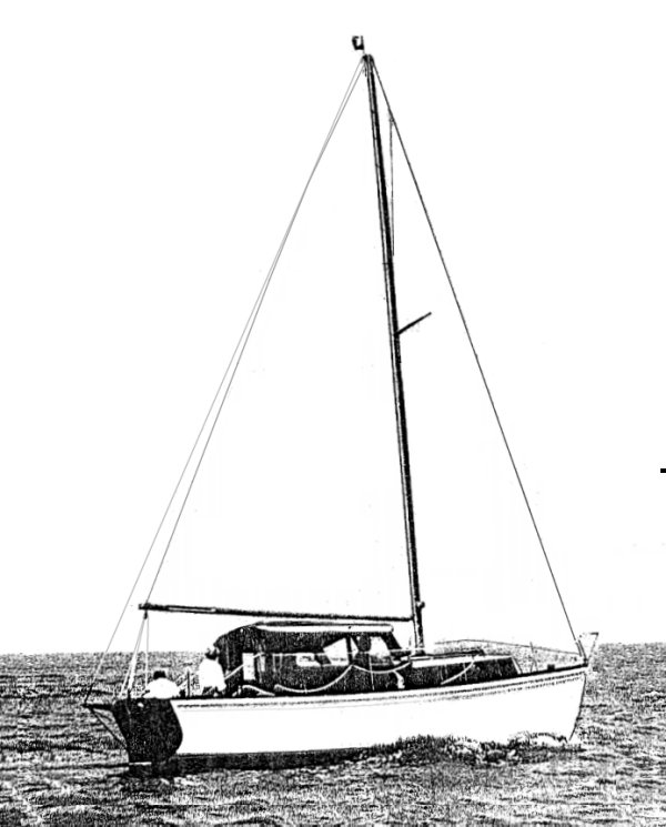 Sea sailer 30 sailboat under sail