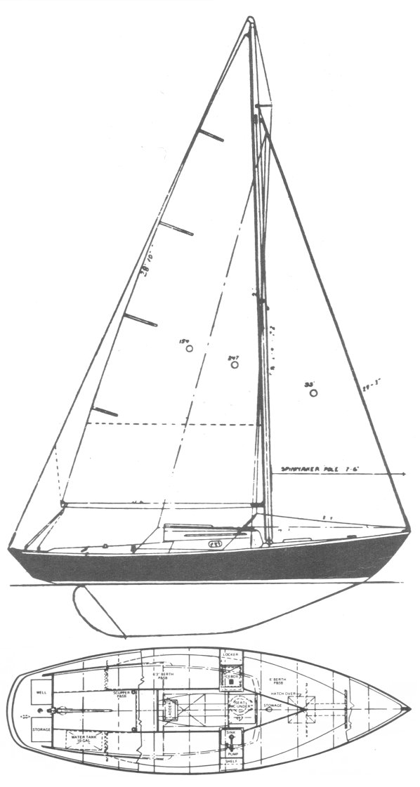 sea sprite 30 sailboatdata