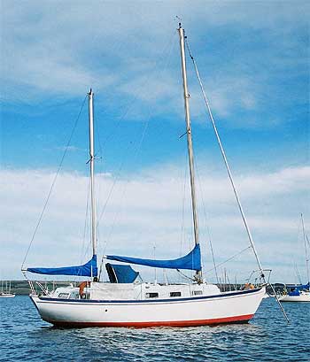 Seadog 30 sailboat under sail