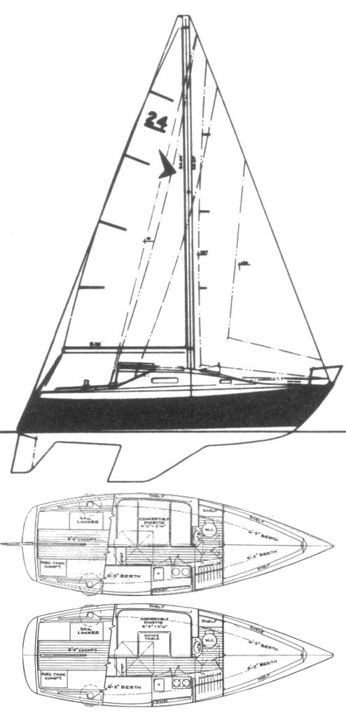 seafarer 24 sailboat