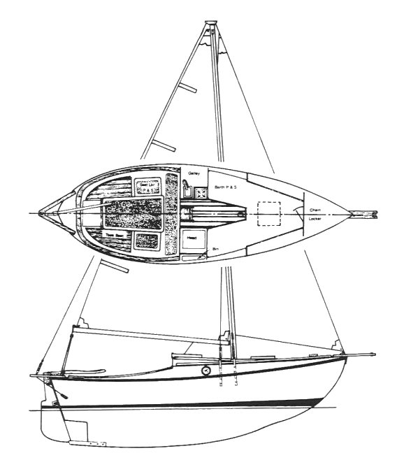 Seaforth 24 sailboat under sail