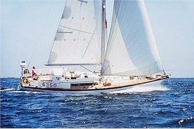 Seguin 48 sailboat under sail