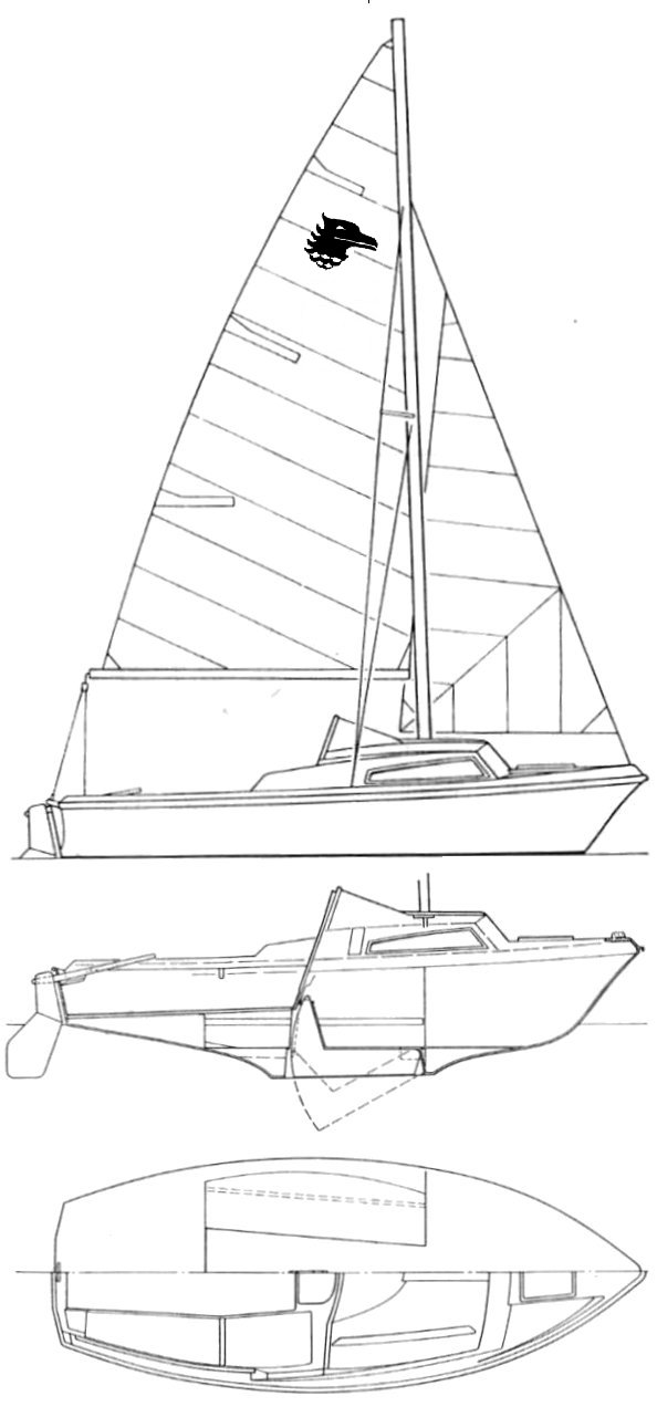 Seahawk 17 sailboat under sail