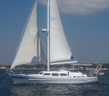 Seamaster 46 sailboat under sail