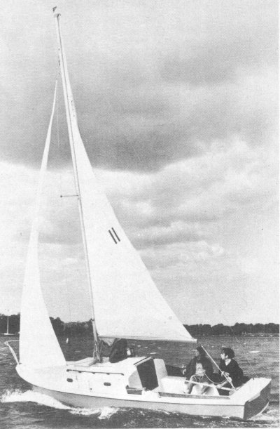 Severn 20 sailboat under sail