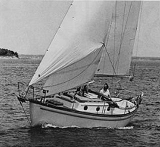 Shannon 28 sailboat under sail