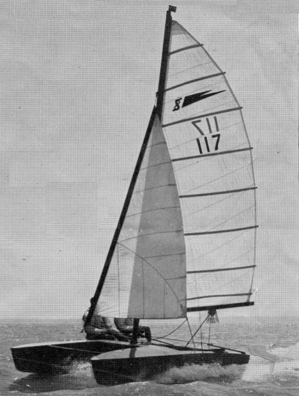 Shearwater iii sailboat under sail