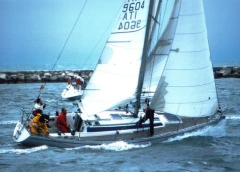 Show 34 sailboat under sail