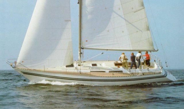 Sirena 44 sailboat under sail