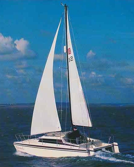 Sirocco 26 prout sailboat under sail