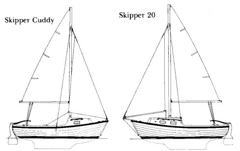 Skipper 20 sailboat under sail