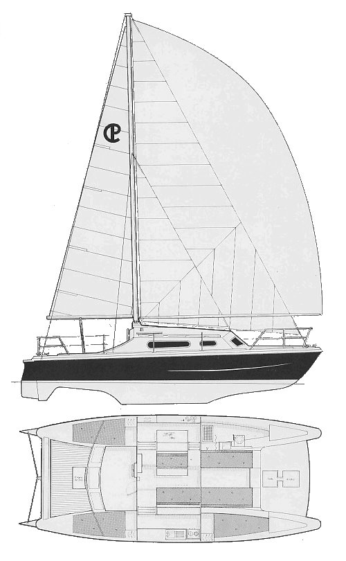 Snowgoose 35 prout sailboat under sail