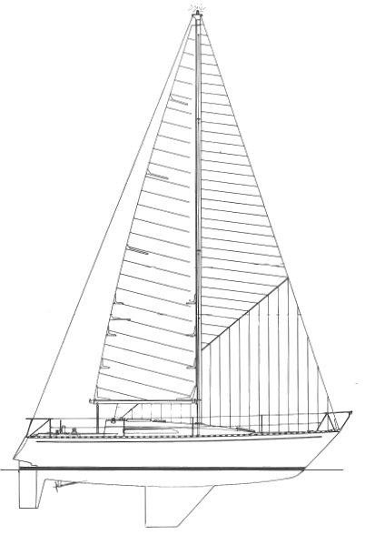 Somo 34 sailboat under sail