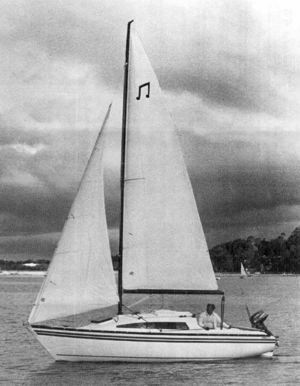 Sonata 63 sailboat under sail