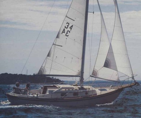 Southern cross 28 sailboat under sail