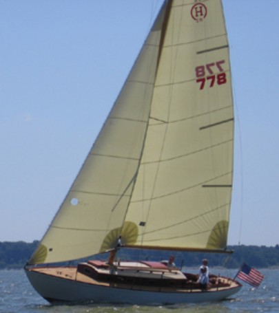 Souwester 34 hinckley sailboat under sail