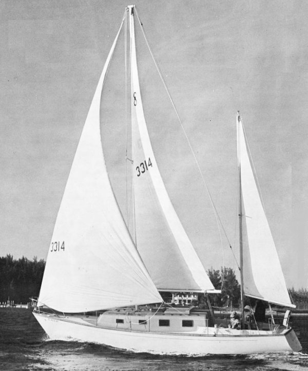 Soverel 37 sailboat under sail