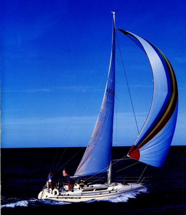 Soverel 39 sailboat under sail