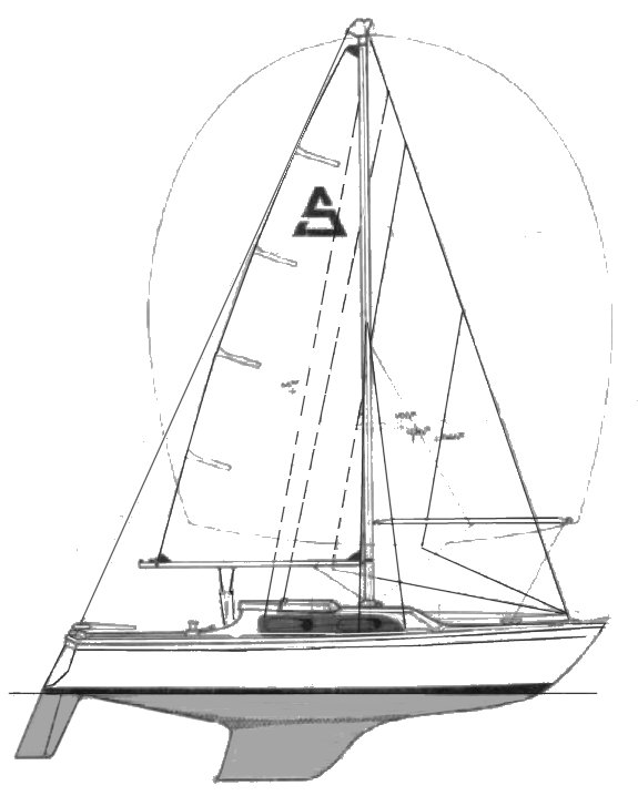 Sparta 14 ton sailboat under sail
