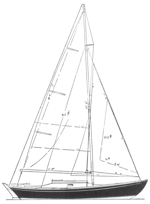 Spartan 1 buchanan sailboat under sail