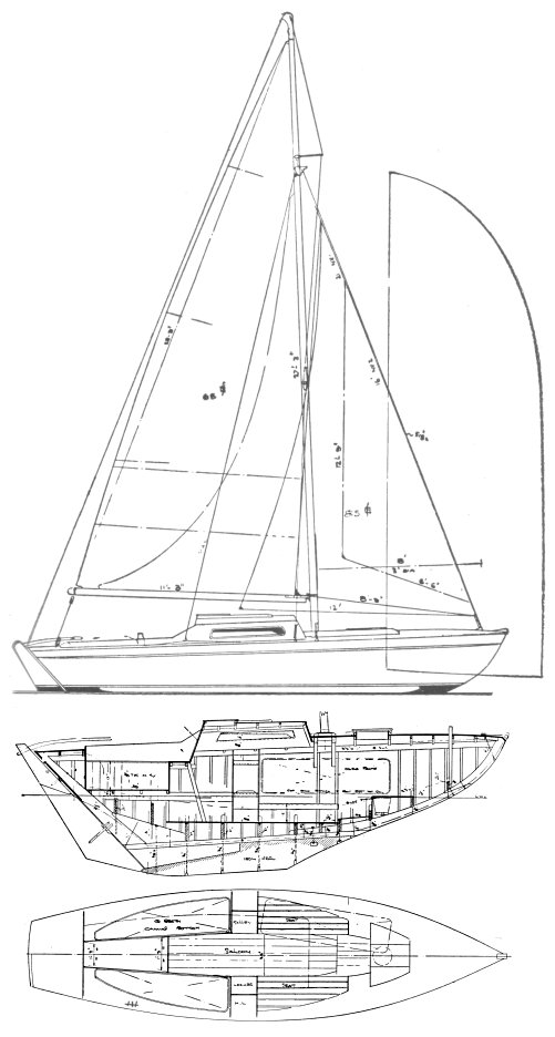 Spartan 2 buchanan sailboat under sail