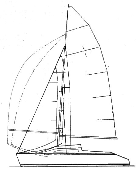 Spider 22 sailboat under sail