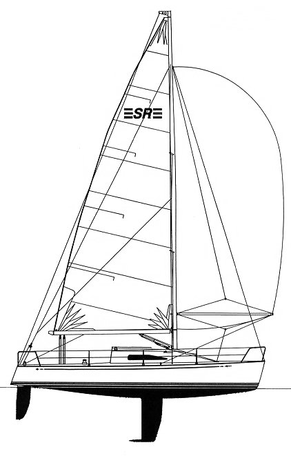 Sr 33 sailboat under sail
