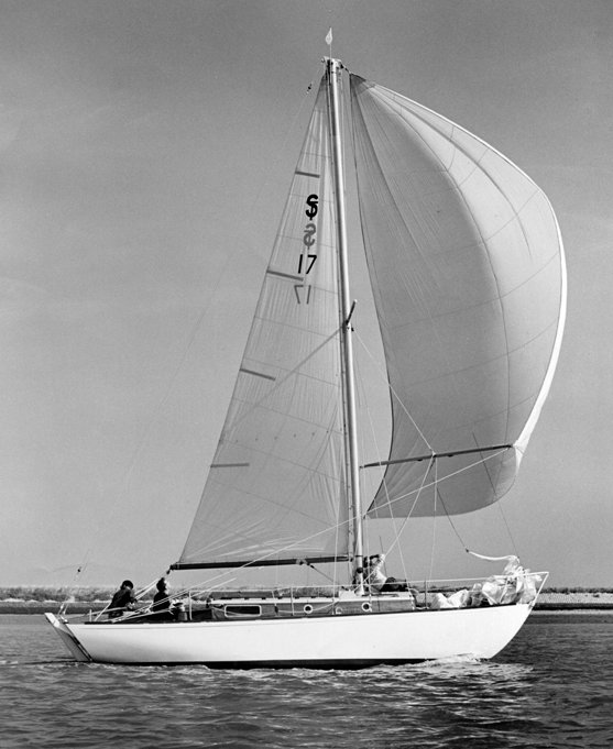 Sterling 28 sailboat under sail