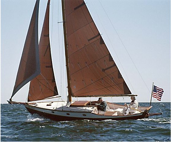 Stone horse 26 sailboat under sail