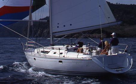 Sun Odyssey 45.1 Jeanneau sailboat under sail
