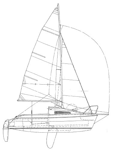 Sun fast 17 jeanneau sailboat under sail