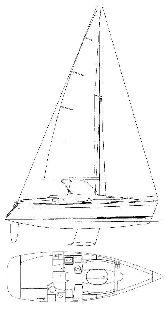 Sun odyssey 32.2 jeanneau sailboat under sail