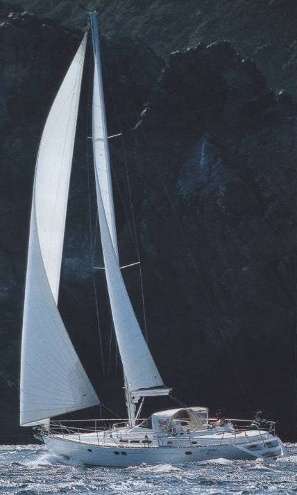 Sun odyssey 47 cc jeanneau sailboat under sail