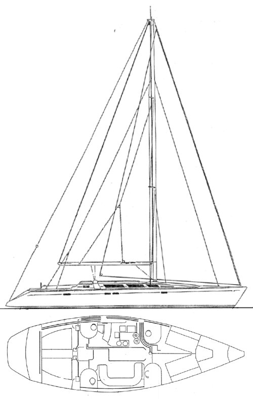 Sun odyssey 51 jeanneau sailboat under sail