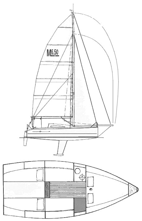 Super calin sailboat under sail