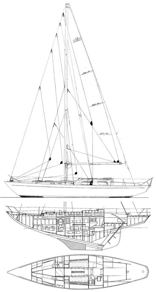 Super maica sailboat under sail