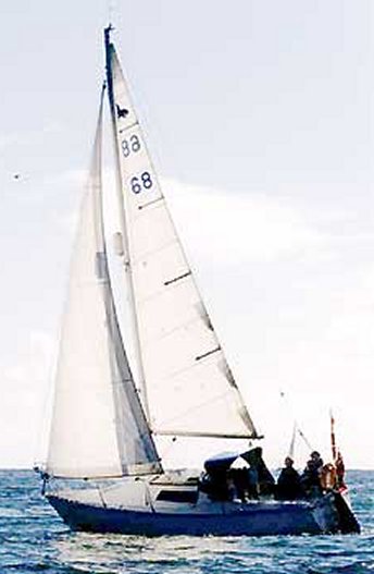 Super seal 26 sailboat under sail