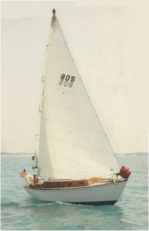 Souwester jr 30 hinckley sailboat under sail