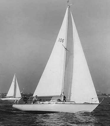 Swan 36 sailboat under sail