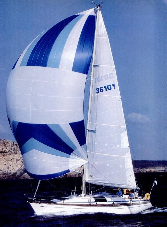 Swan 36 2 sailboat under sail
