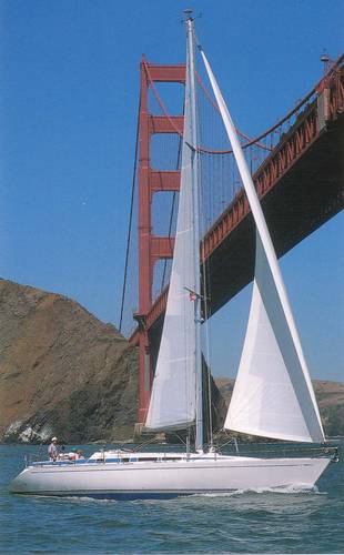 Swan 44 frers sailboat under sail