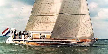 Swan 48 frers sailboat under sail