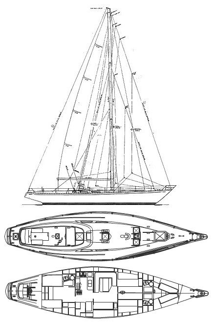 Swan 65 ss sailboat under sail
