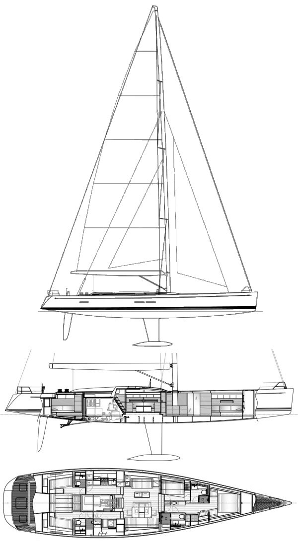 Swan 80 2 s sailboat under sail