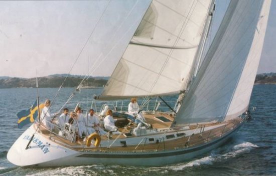 Sweden yachts 50 sailboat under sail
