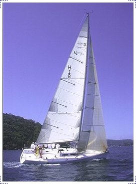 Sydney 38 sailboat under sail