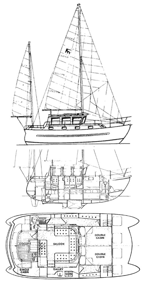 Symons 28 sailboat under sail